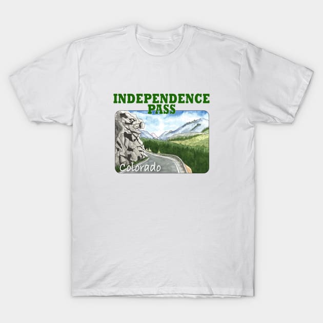 Independence Pass, Colorado T-Shirt by MMcBuck